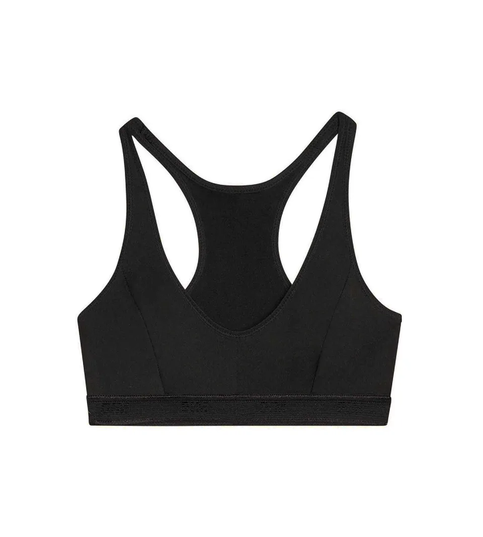 dim-pocket-micro-girl-brassi-re-de-sport-noire-en-microfibre image 1