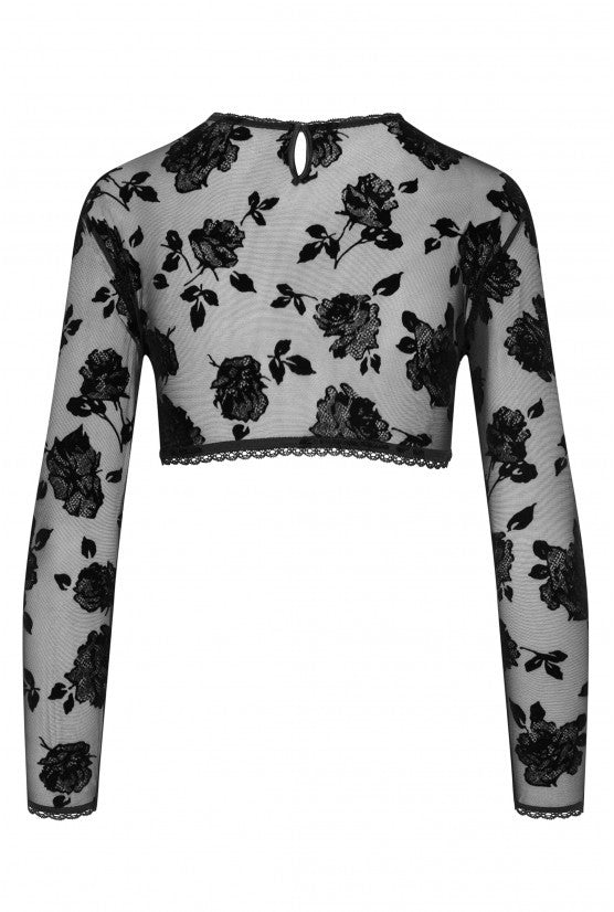 cadolle-crop-top-grandes-roses-velours-doubl-tulle image 3