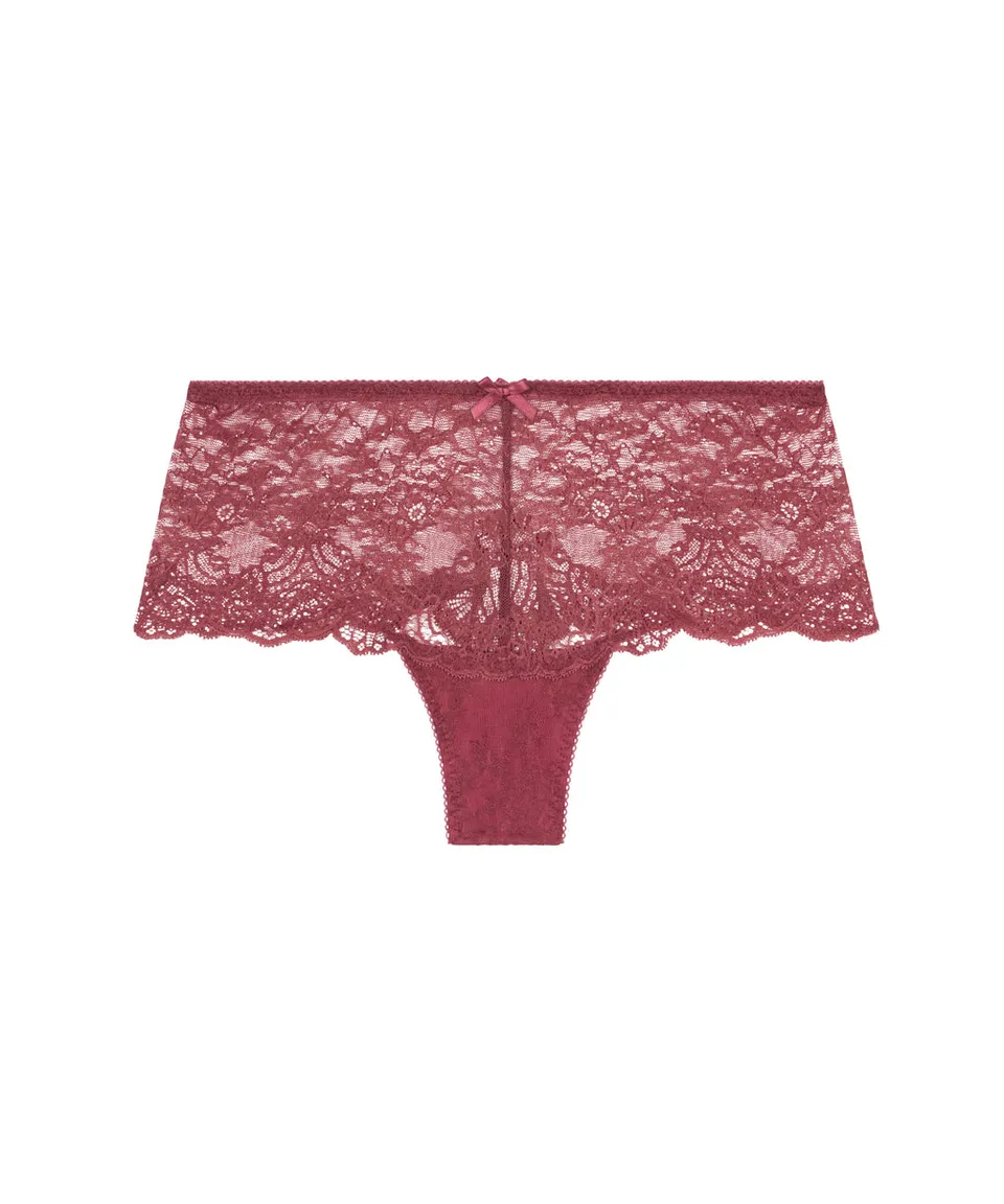 aubade-danse-des-sens-culotte-cheeky-mulberry-dentelle-florale image 1
