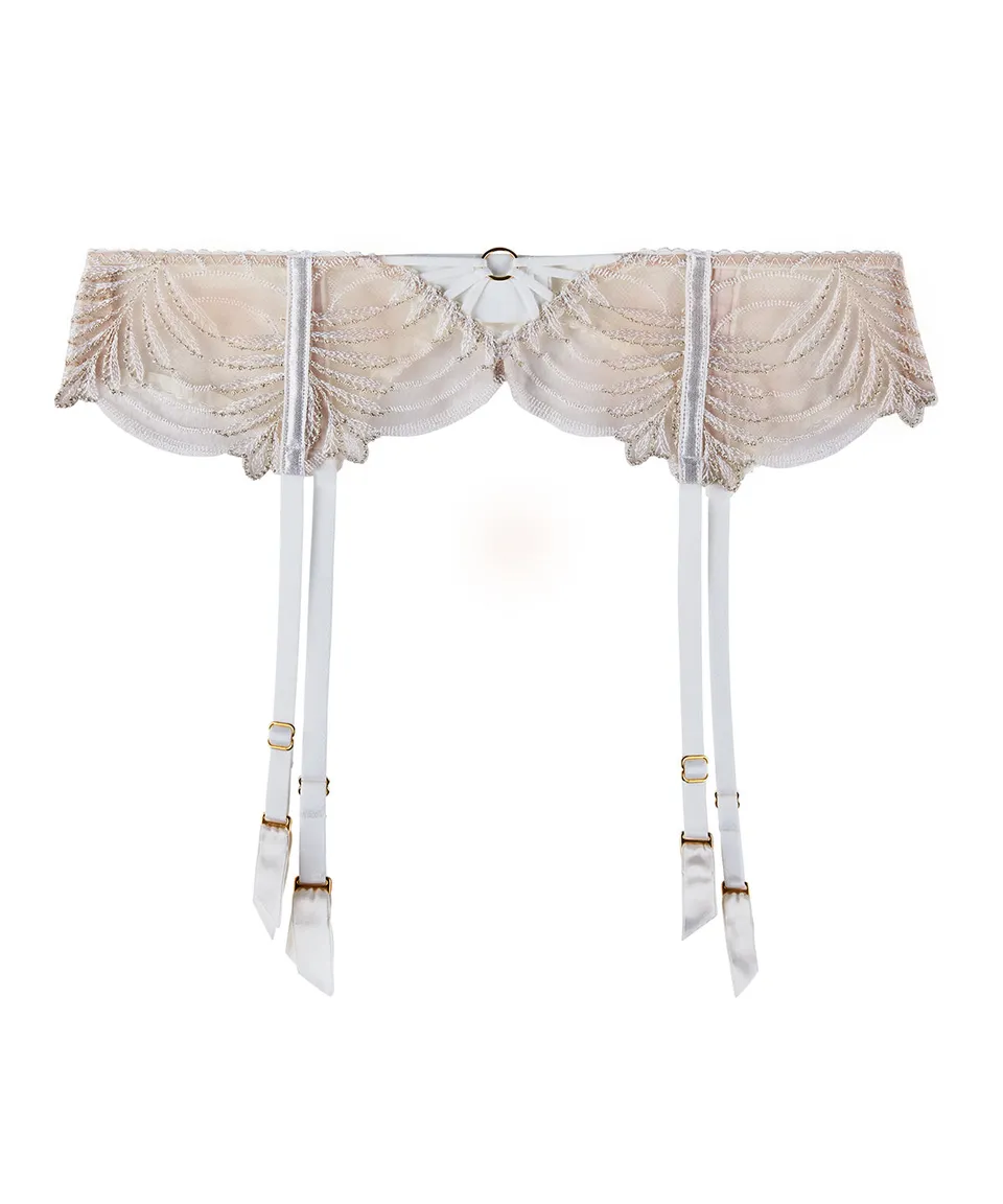 aubade-hypnolove-porte-jarretelles-gold-feather image 1