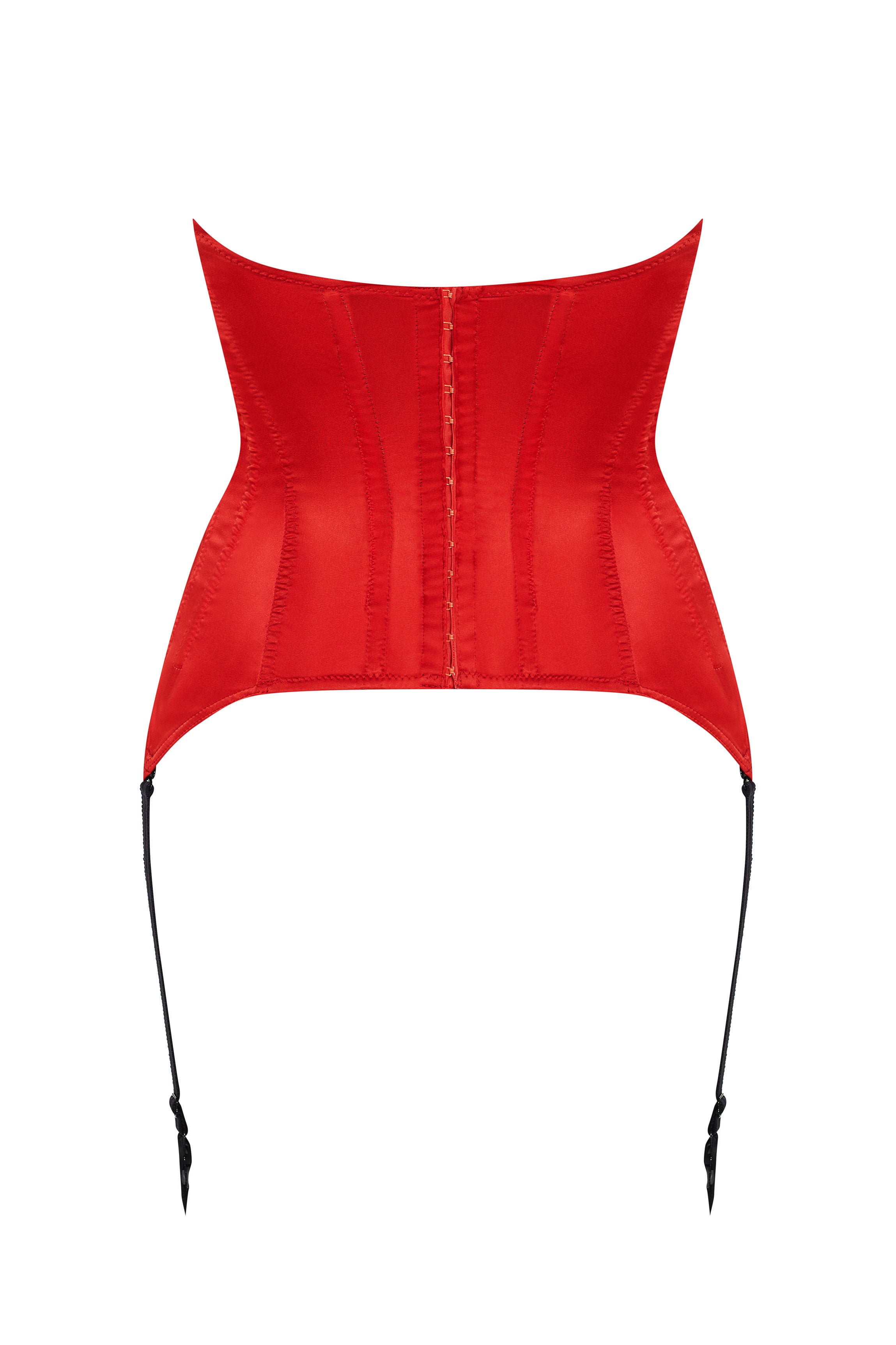 cadolle-medicis-corset-satin-rouge image 3