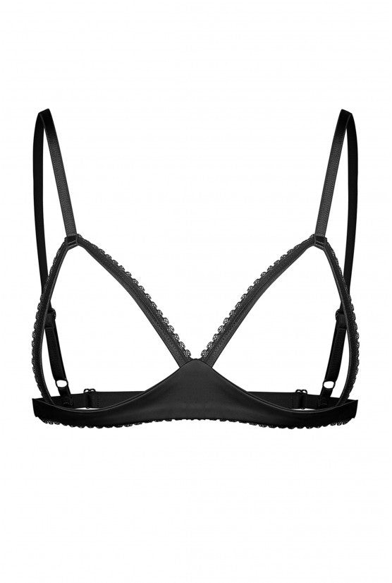 cadolle-rama-money-bra-soutien-gorge-ouvert-satin-noir image 1
