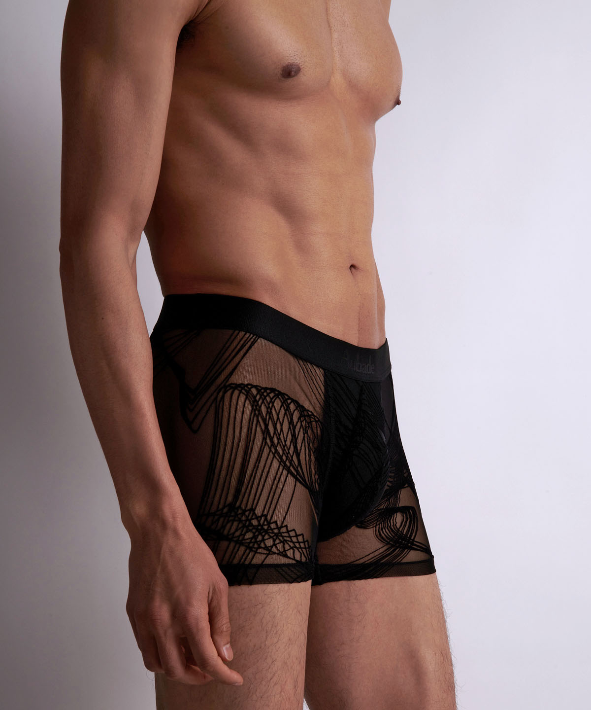 aubade-homme-boxer-waves-en-tulle-transparent image 3