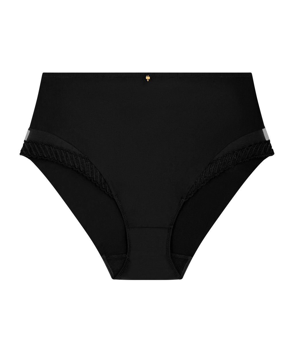 aubade-sheer-emotion-slip-taille-haute-noir image 1