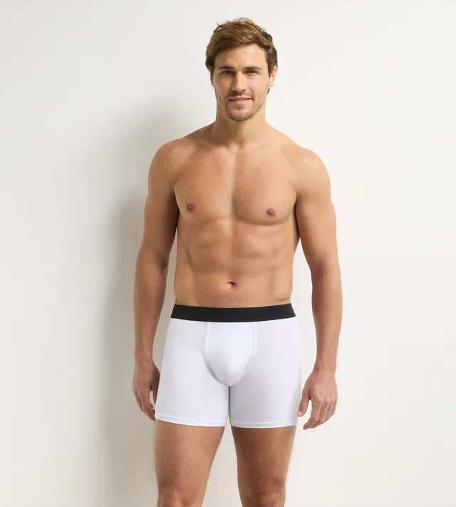dim-signature-boxer-homme-blanc-coupe-4-coton image 1