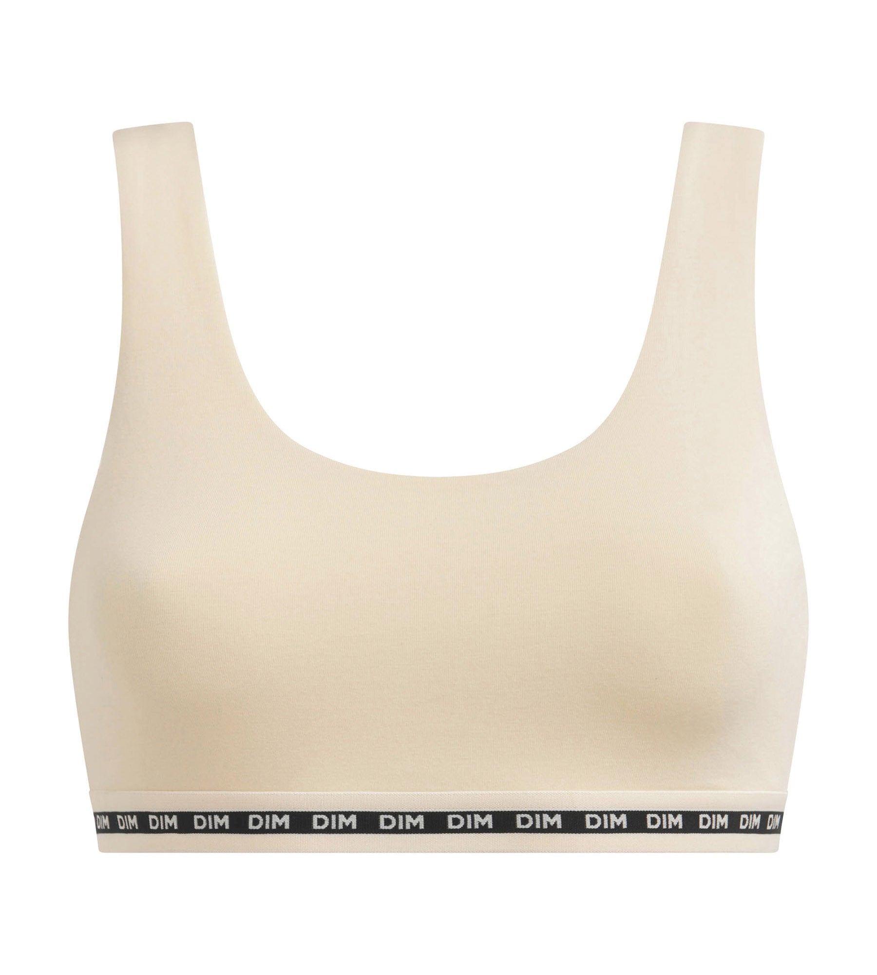 dim-icons-seamless-brassi-re-crop-top-beige-sans-armature-modal-polyamide image 5