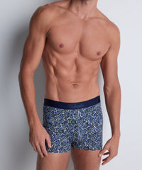 aubade-homme-boxer-batik-gots-coton-bio-bleu-blanc image 2