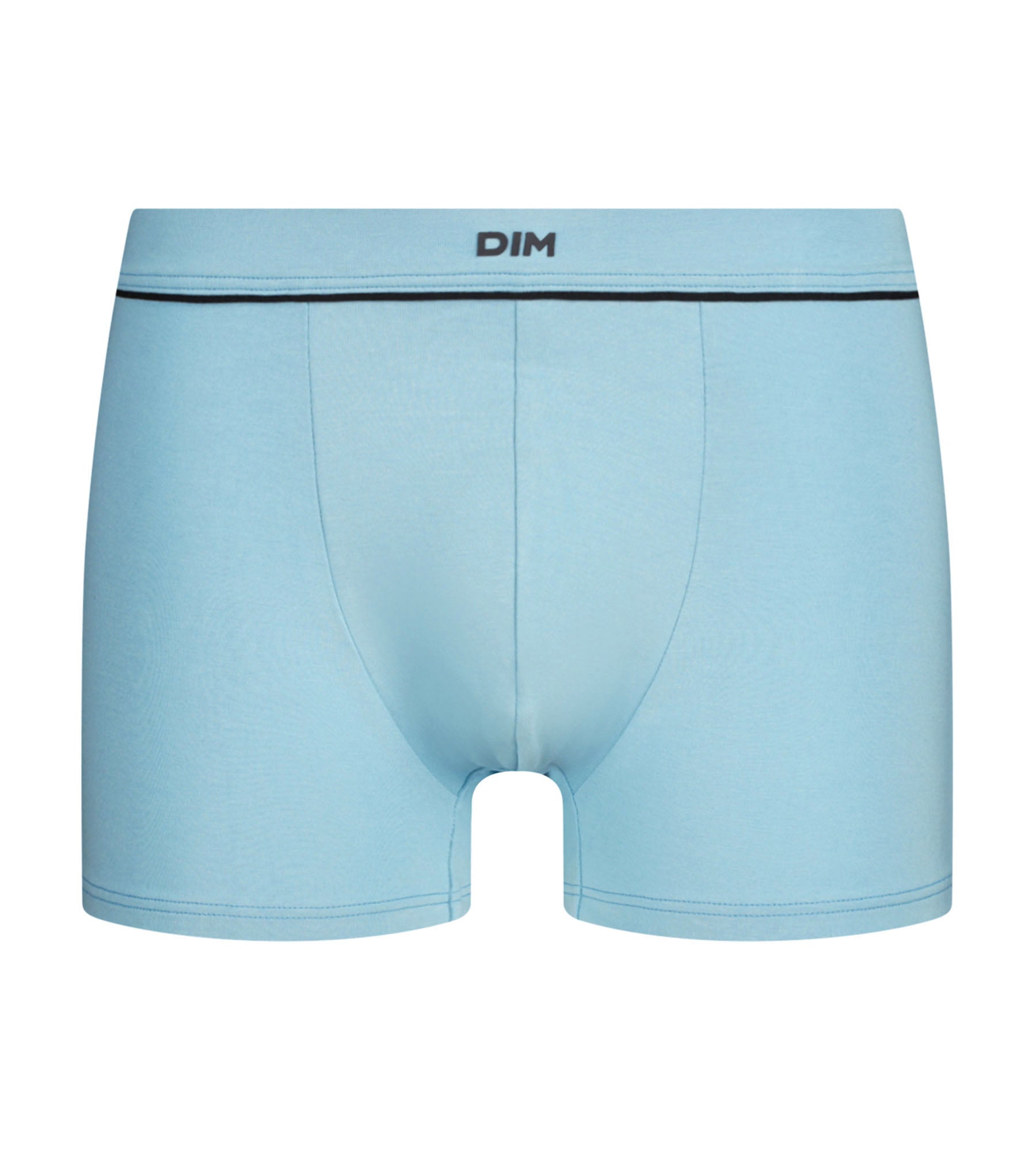 dim-gentleman-boxer-homme-coton-modal-bleu-azur-coupe-courte image 3
