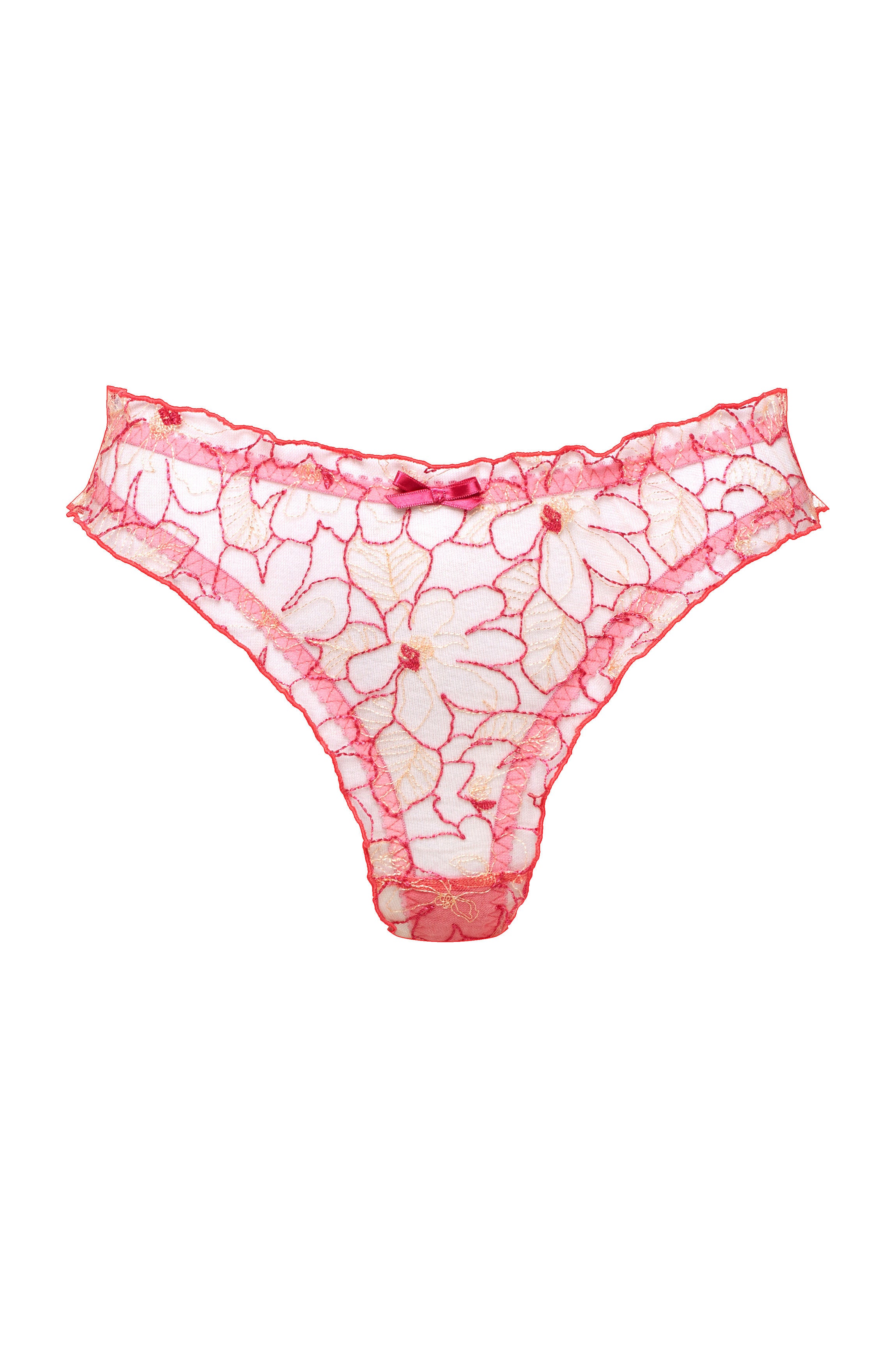 cadolle-cathy-string-finesse-fuchsia-string-dentelle image 1