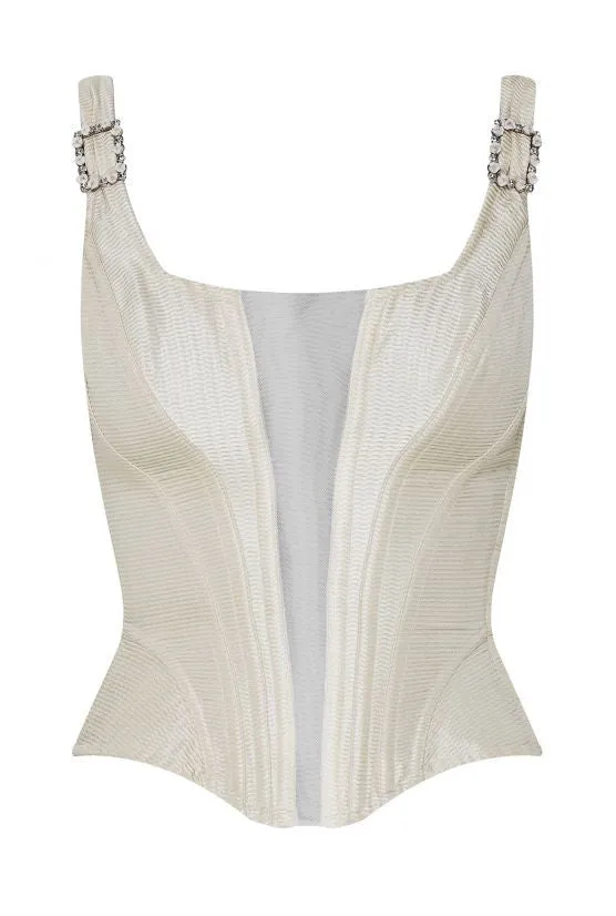 cadolle-marivaux-corset-beige-tulle-balein image 1