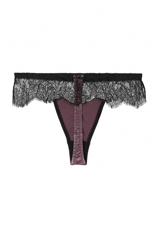 cadolle-ania-string-soie-prune image 2