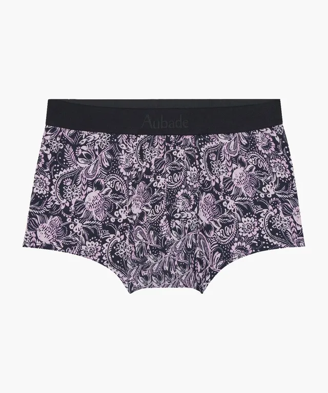 aubade-homme-indian-spirit-boxer-trunk-rose-noir image 1