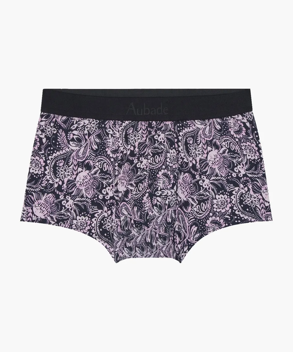 aubade-homme-indian-spirit-boxer-trunks-rose-noir image 1