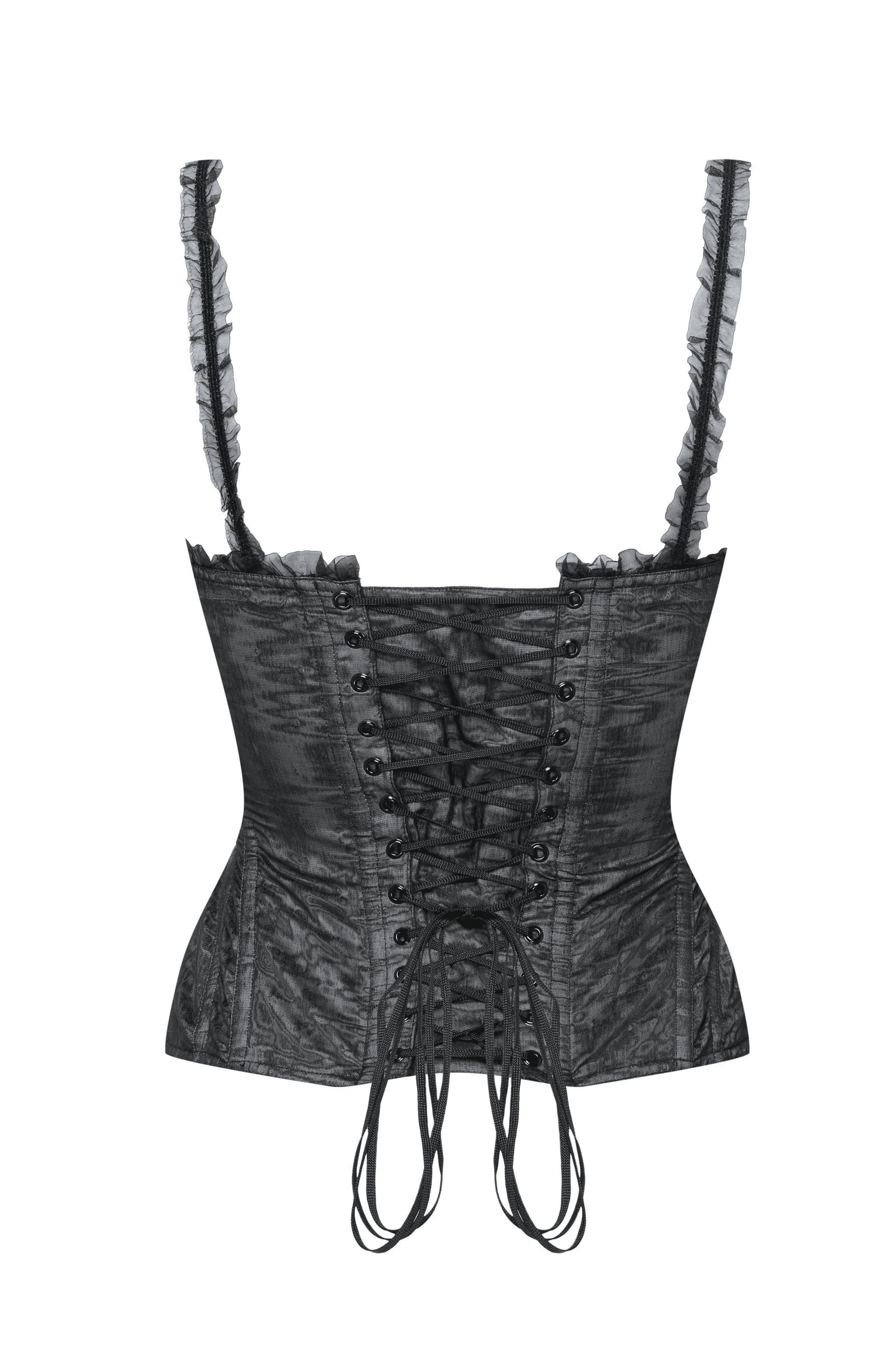 cadolle-cleves-corset-organza-noir image 2