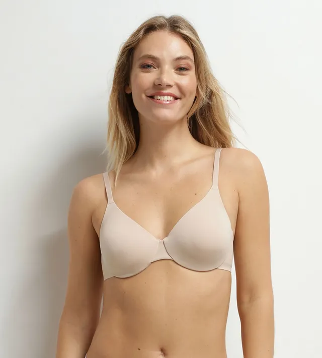 dim-invisible-soutien-gorge-armatures-microfibre-nude image 1