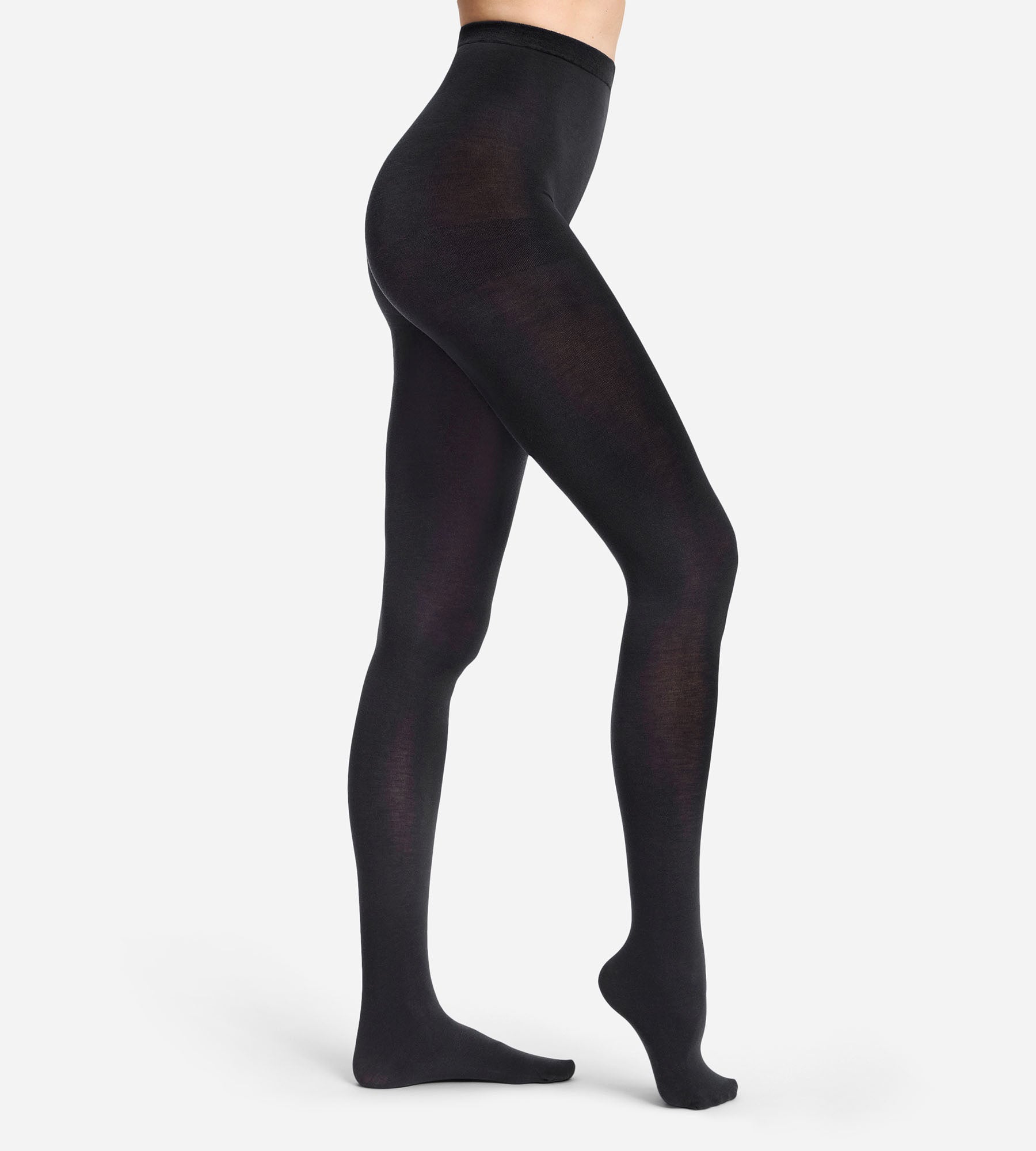 dim-thermo-collant-chaud-effet-laine-noir-115d-femme image 1