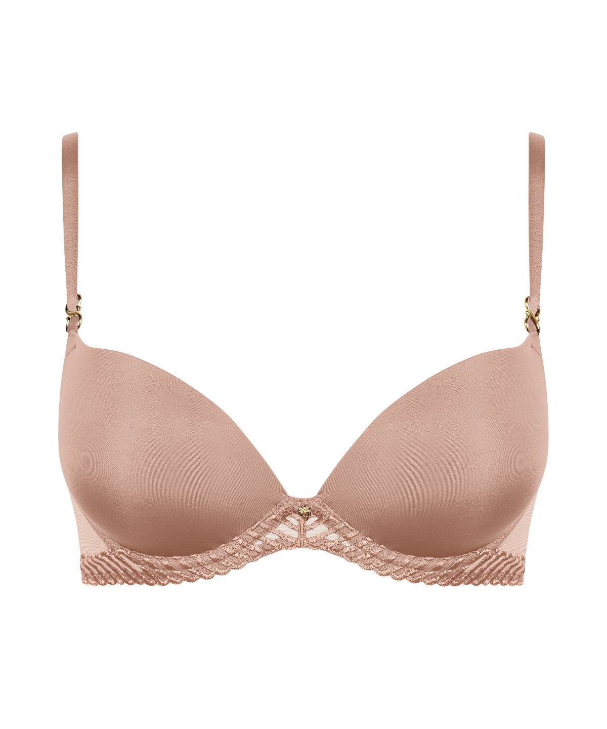 aubade-sheer-emotion-soutien-gorge-push-up-coques-sand-maille-recycl-e image 3