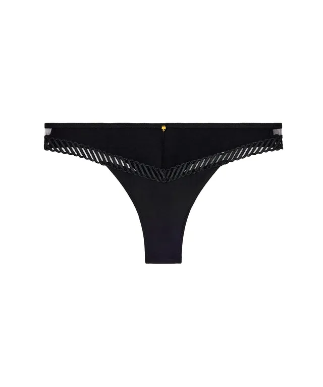 aubade-sheer-emotion-string-black image 1