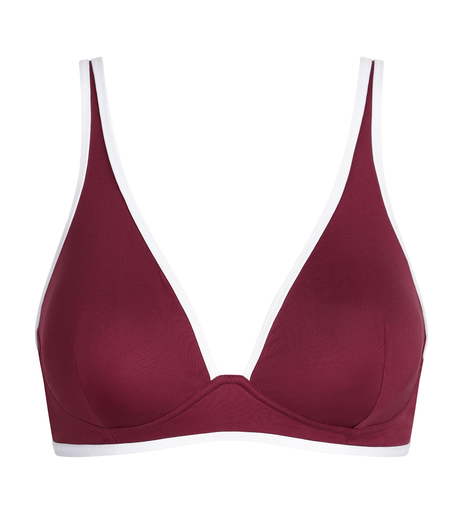 dim-timeless-haut-de-maillot-triangle-sans-armatures-rouge image 5