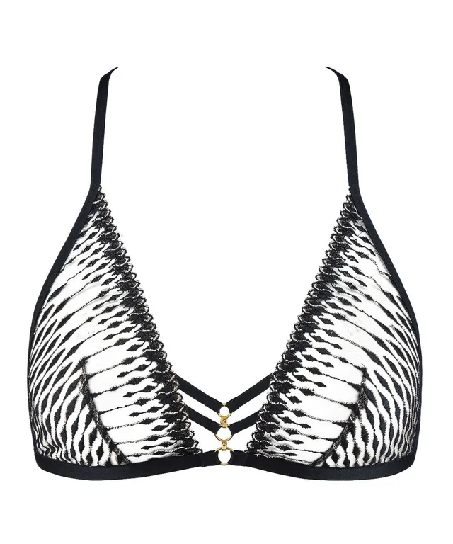 aubade-voodoo-kiss-bralette-triangle-millenium-black image 1
