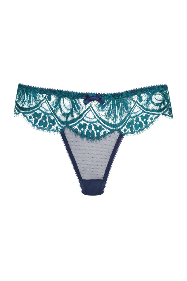 cadolle-string-ania-dentelle-meraude-string image 1