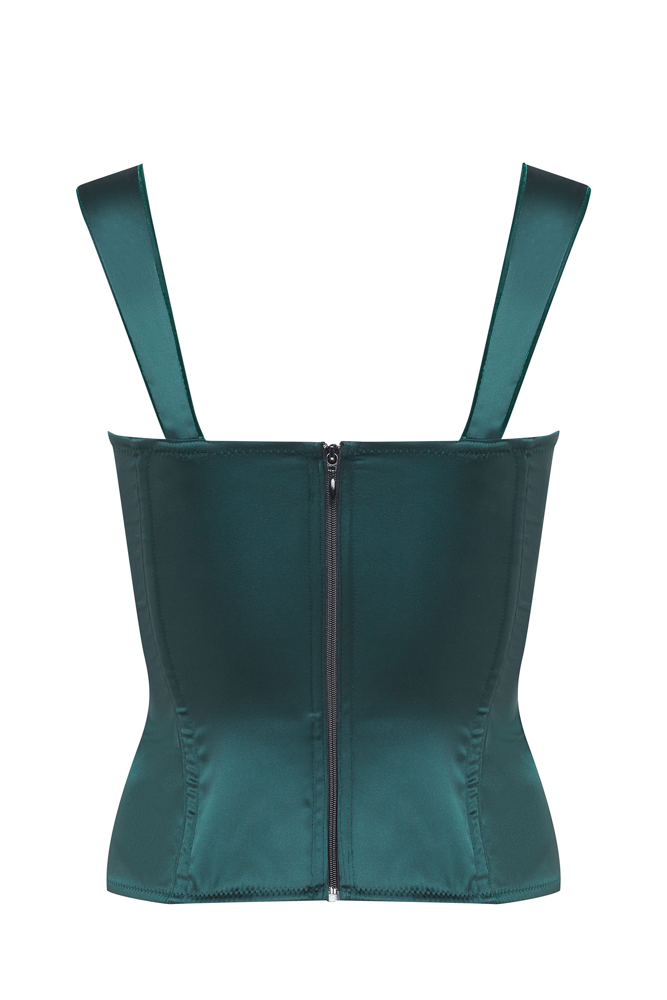 cadolle-bustier-satin-vert-daisy-sans-la-age image 2