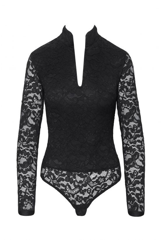 cadolle-body-col-officier-dentelle-noire-calais image 1