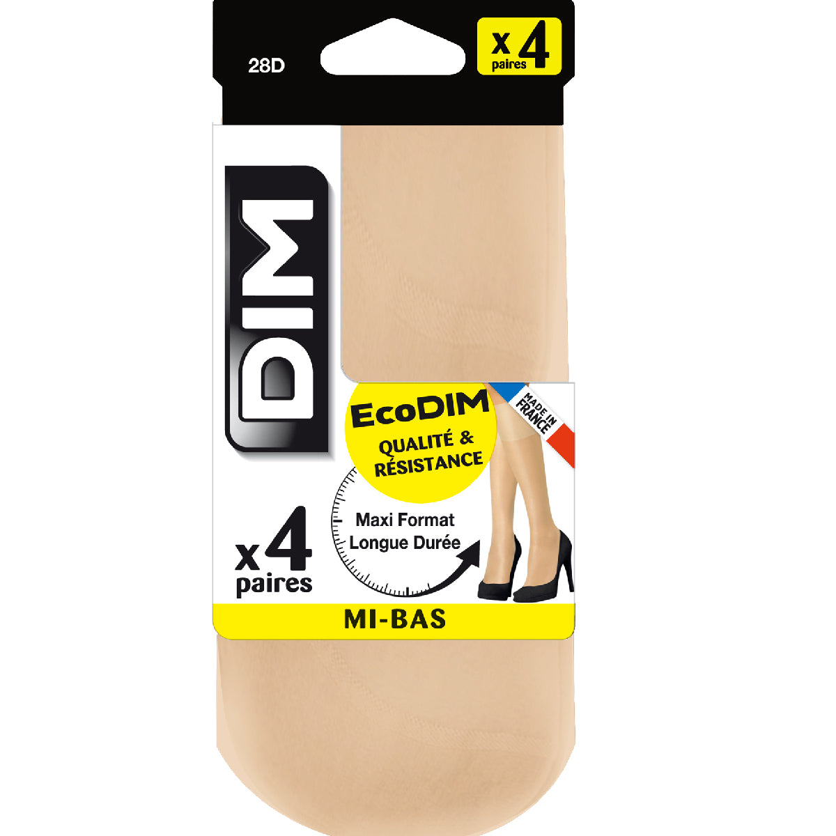 dim-lot-de-4-mi-bas-daim-ecodim-semi-opaques-28d-mi-bas-femme image 2