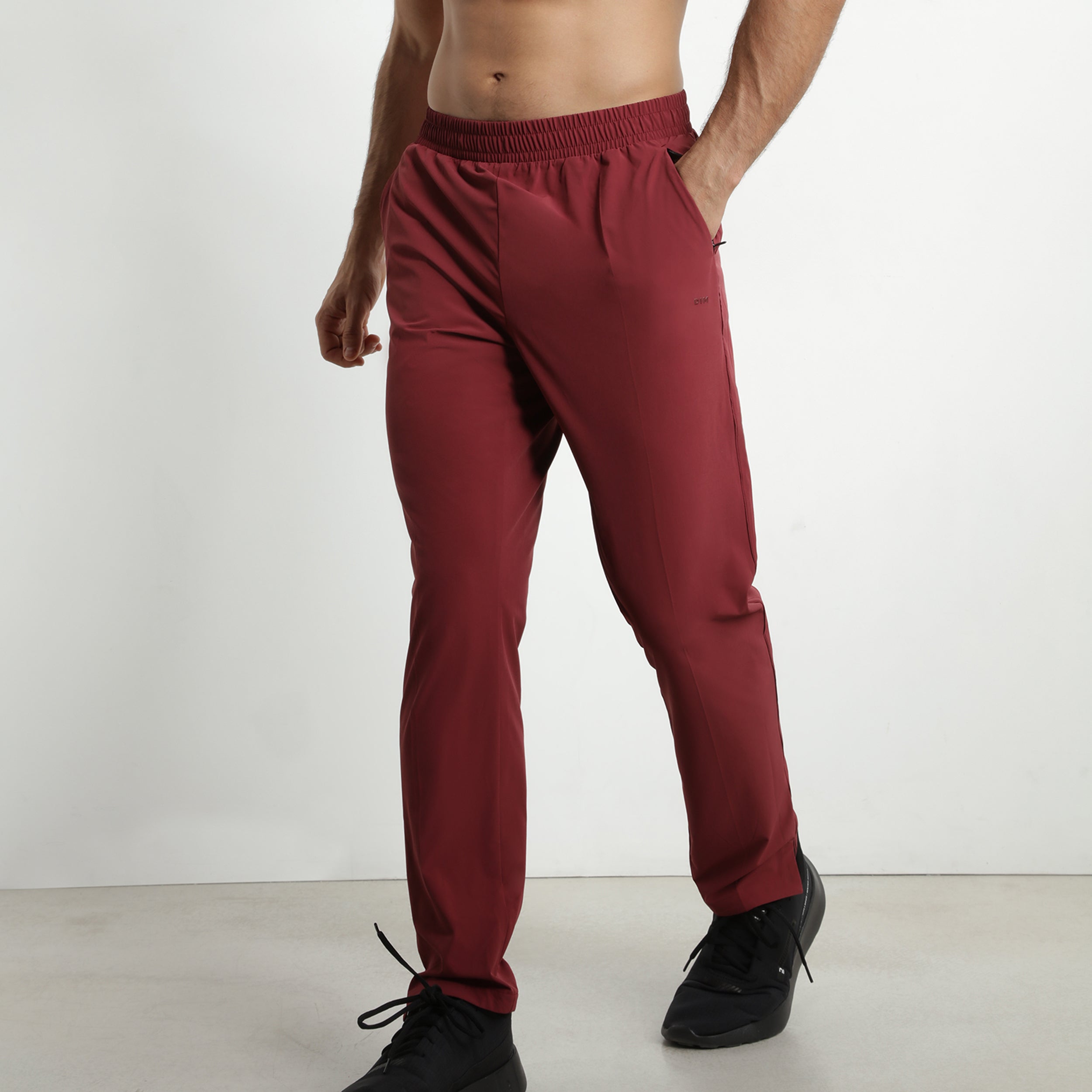 dim-move-pantalon-de-sport-chino-homme-jersey-stretch-bordeaux image 2
