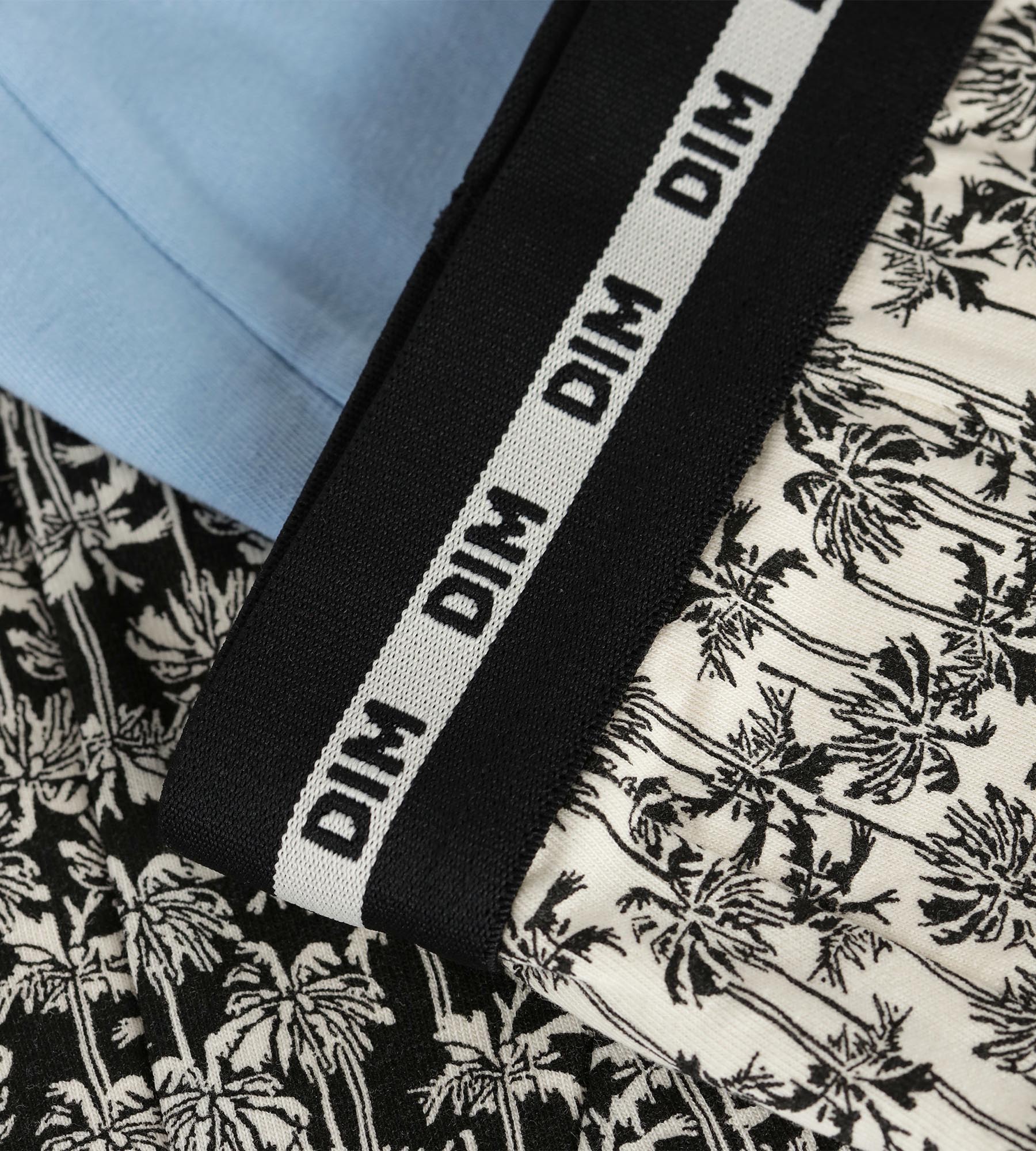 dim-lot-de-3-boxers-enfant-coton-stretch-motif-palmiers image 3