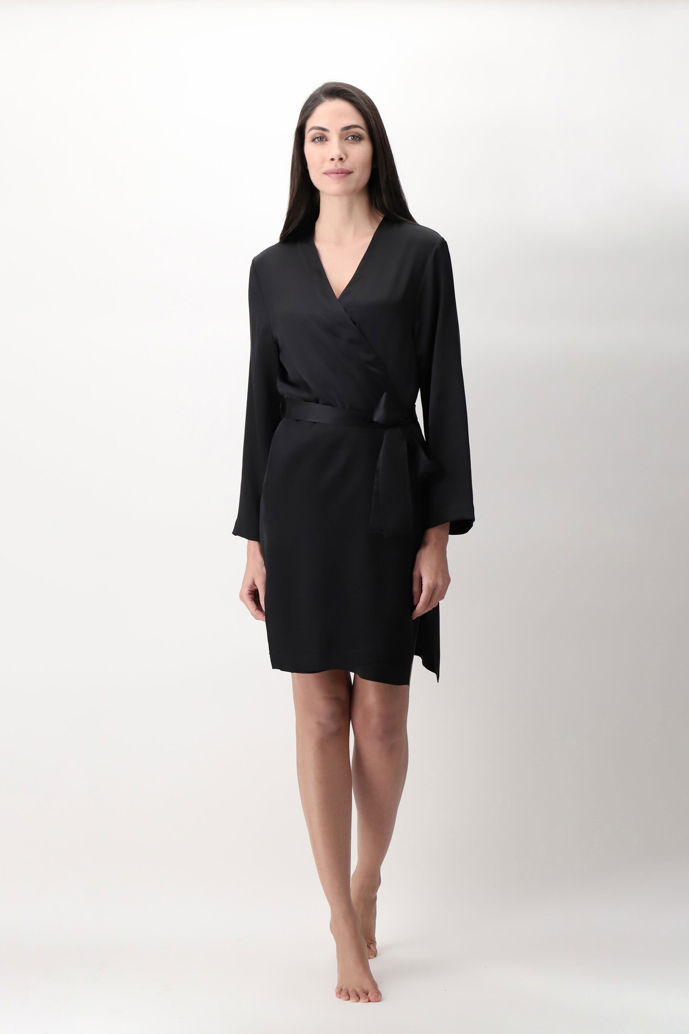 cadolle-peignoir-soie-noire-homewear-eloise image 2
