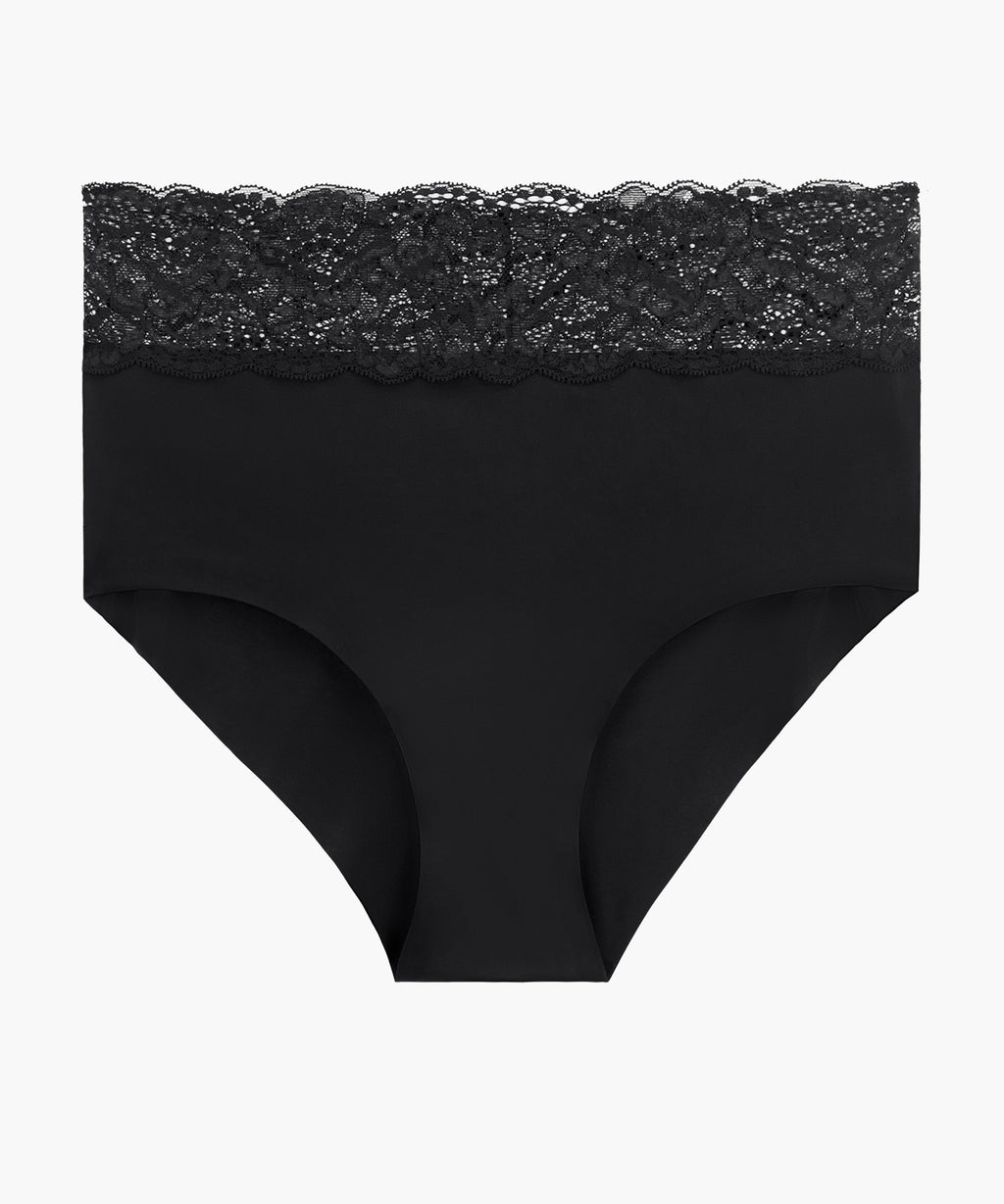slip-taille-haute-aubade-sweetessence-noir image 1