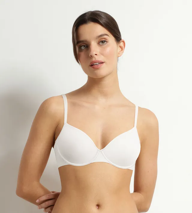 dim-invisible-soutien-gorge-corbeille-microfibre-blanc image 1