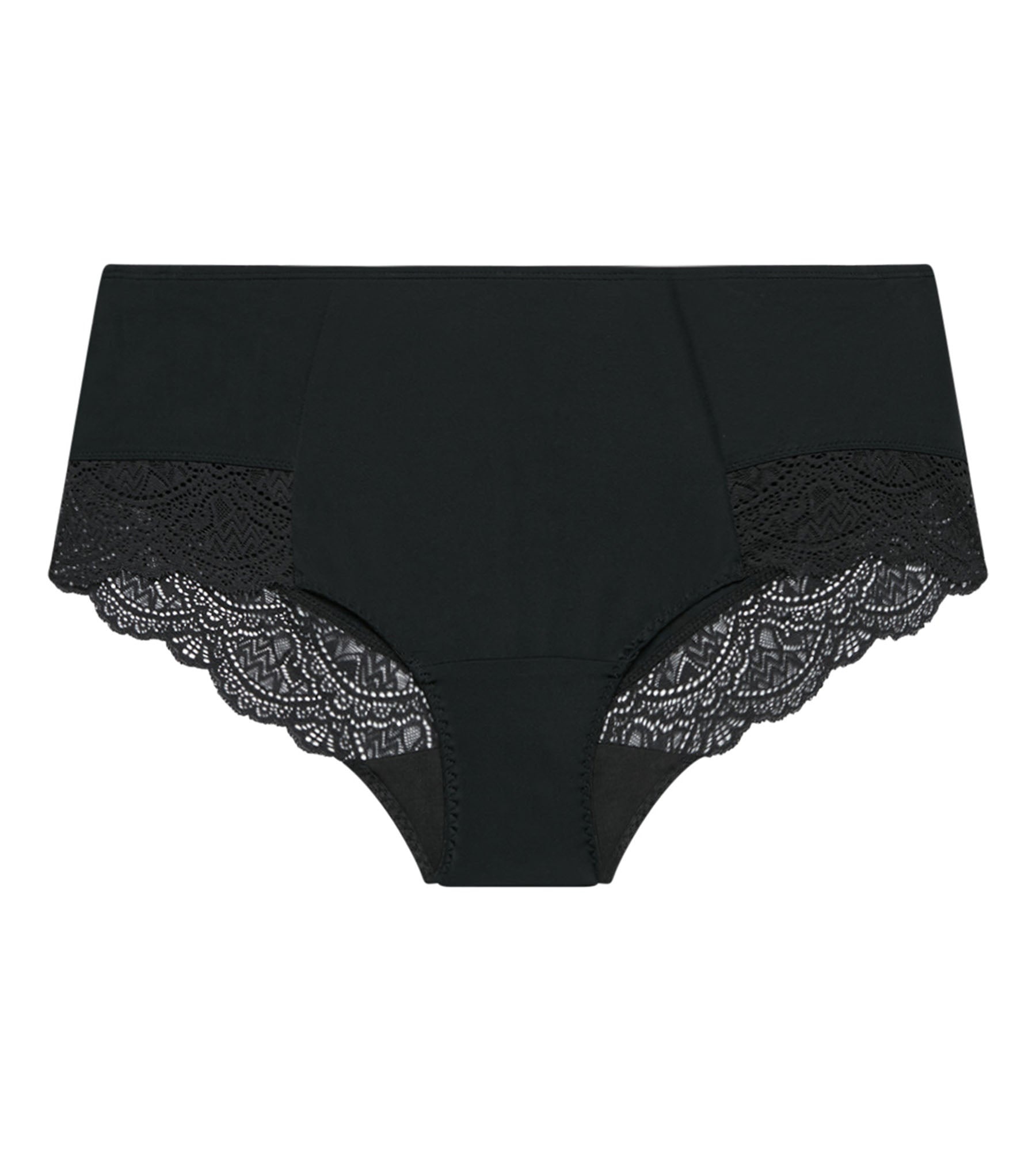 dim-silhouette-essentiel-culotte-haute-ventre-plat-dentelle-noire image 5