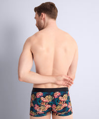 aubade-homme-boxer-paradise-flower-noir-floral image 4