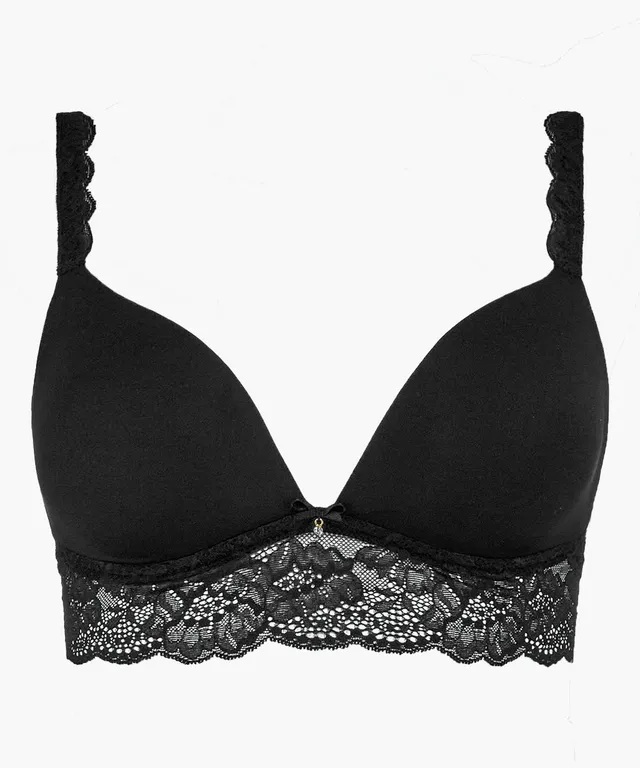 aubade-sweetessence-soutien-gorge-triangle-moul-sans-armatures-noir image 1