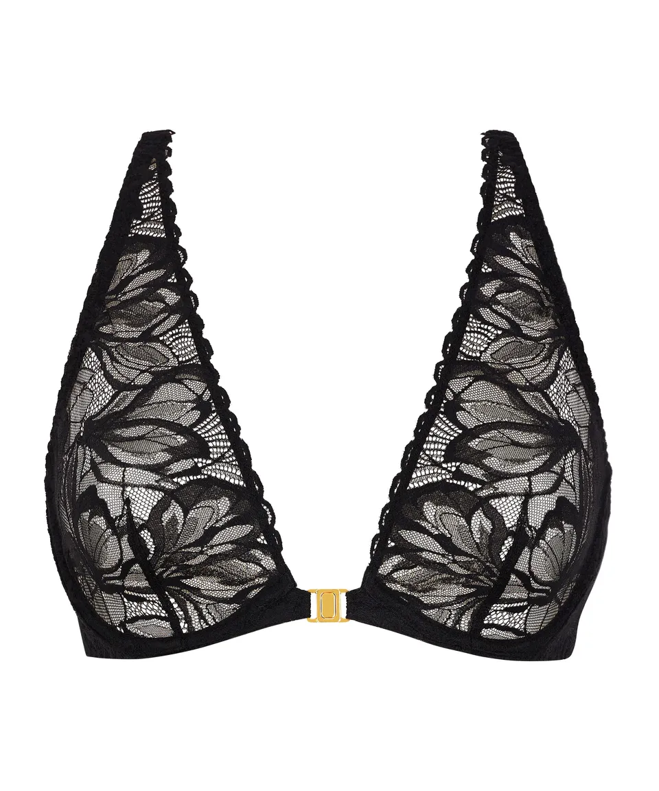 aubade-after-hours-soutien-gorge-triangle-plongeant-black image 1