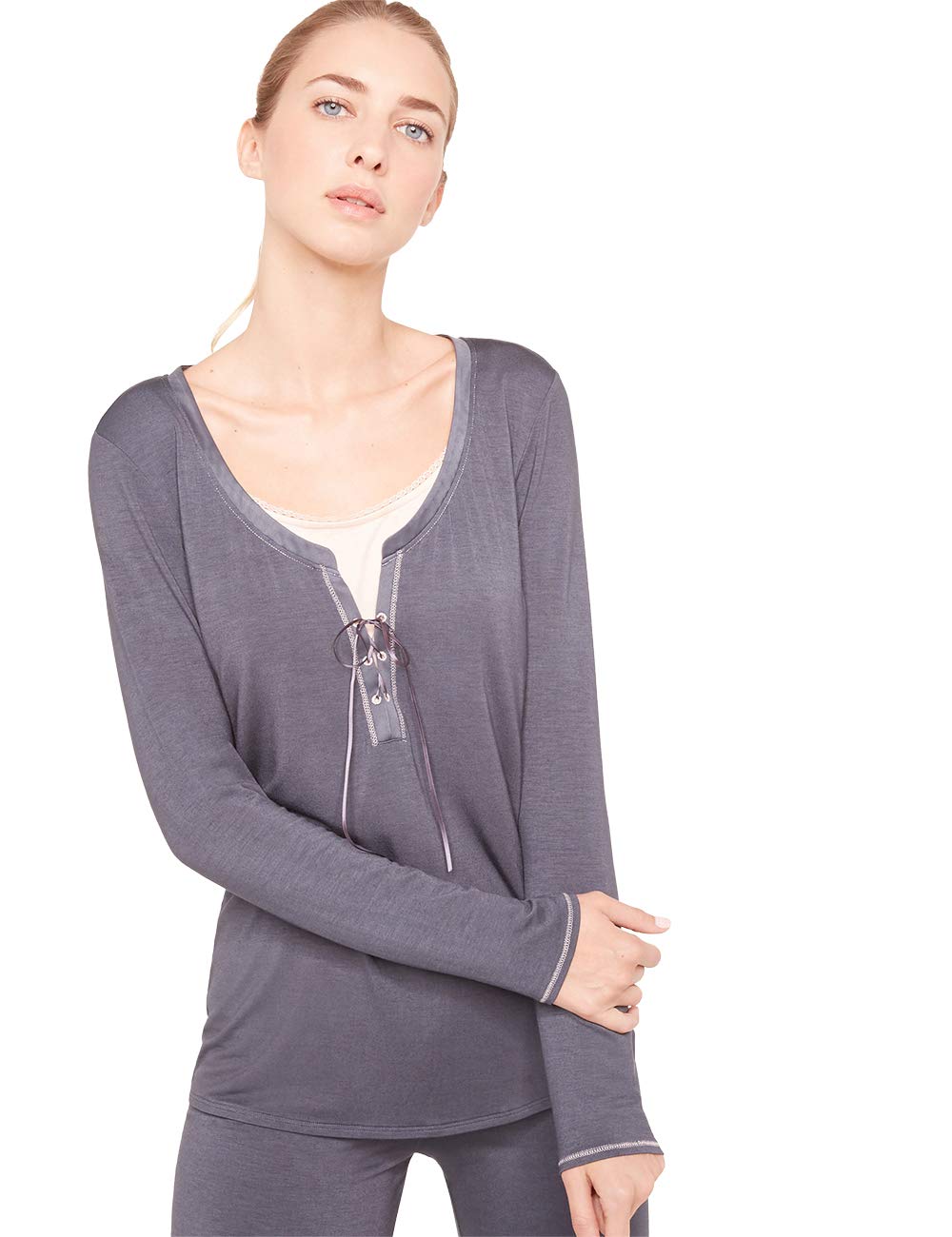 darjeeling-lisa-tee-shirt-femme-gris-taille-l image 1