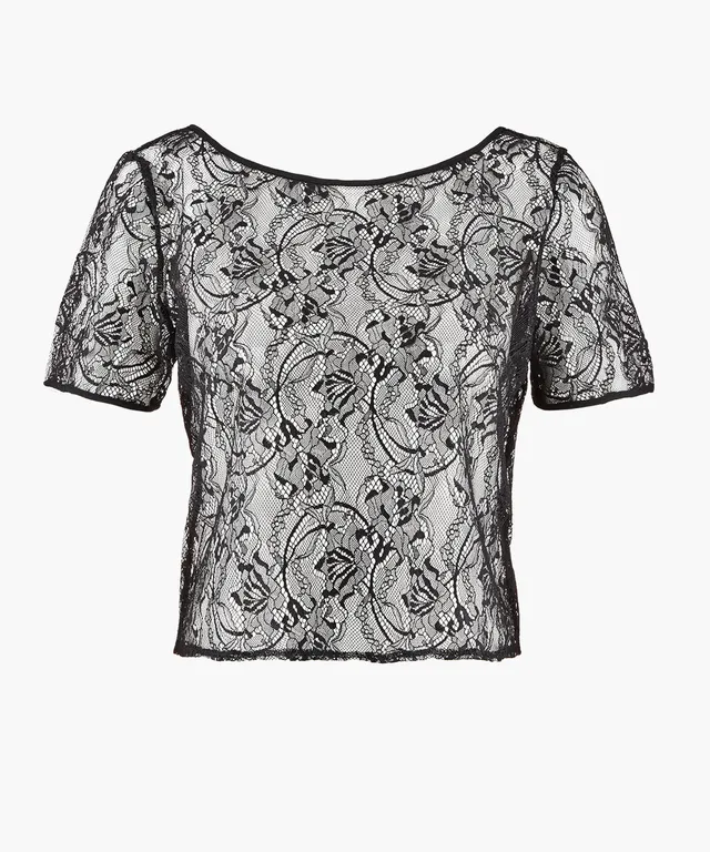 aubade-lazy-days-top-manches-courtes-noir image 1