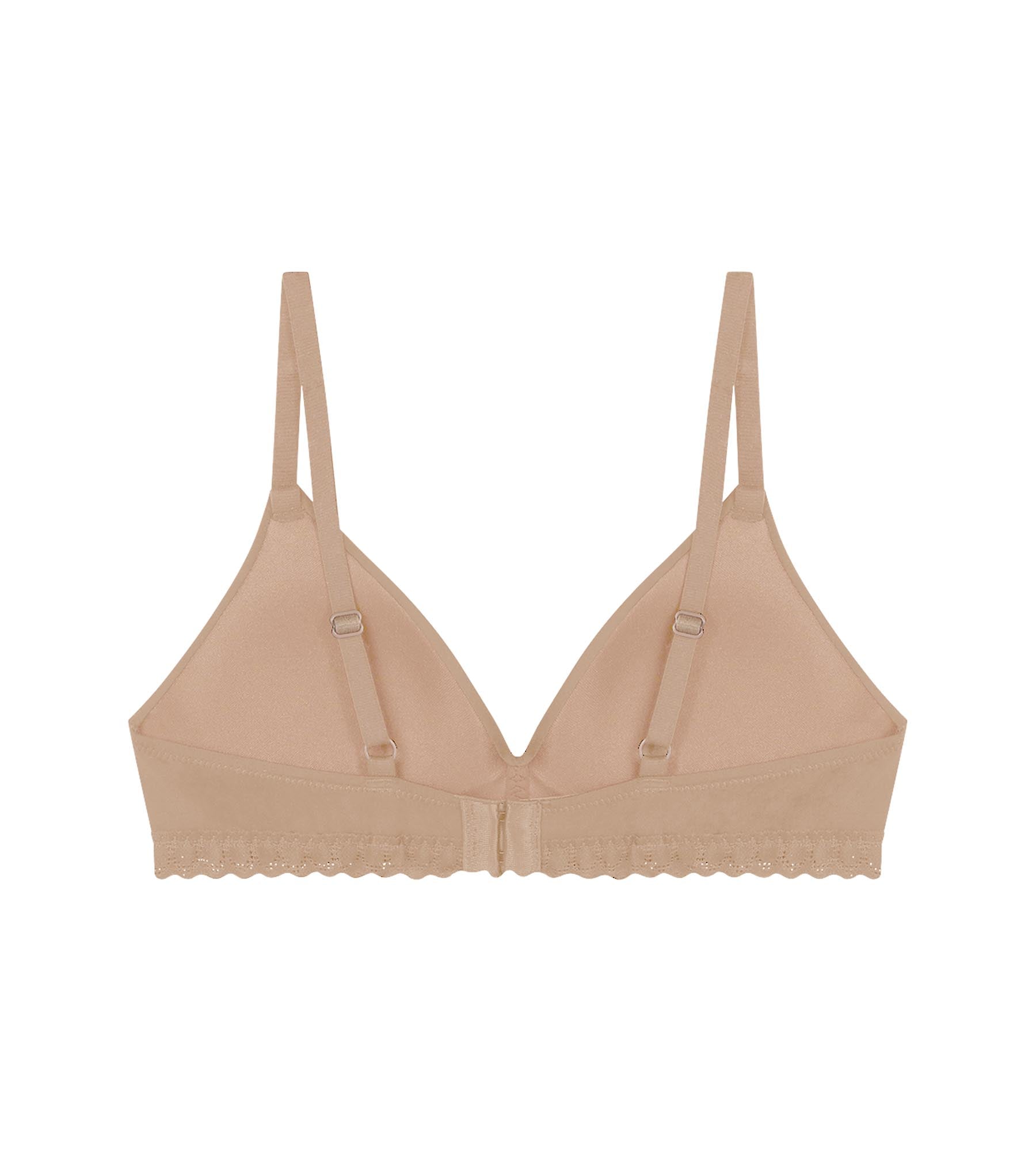 dim-daily-soutien-gorge-fille-sans-armature-microfibre-dentelle-nude image 2