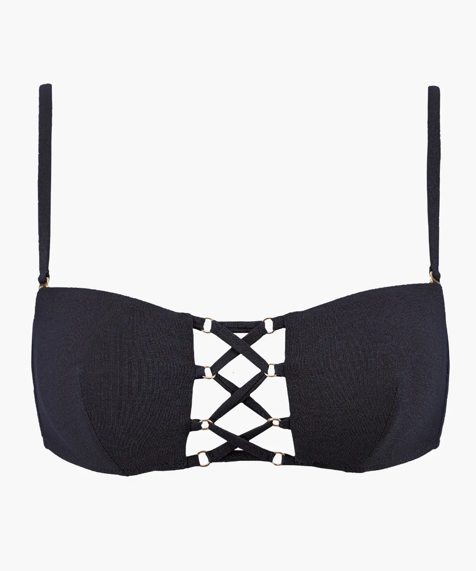 aubade-summer-glow-haut-de-maillot-bandeau-black-sand image 1