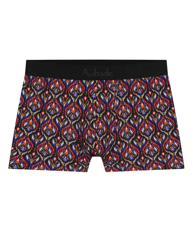aubade-homme-boxer-ikats-coton-modal-sans-coutures-lat-rales image 1