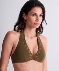 aubade-summer-stars-triangle-de-bikini-kaki image 2