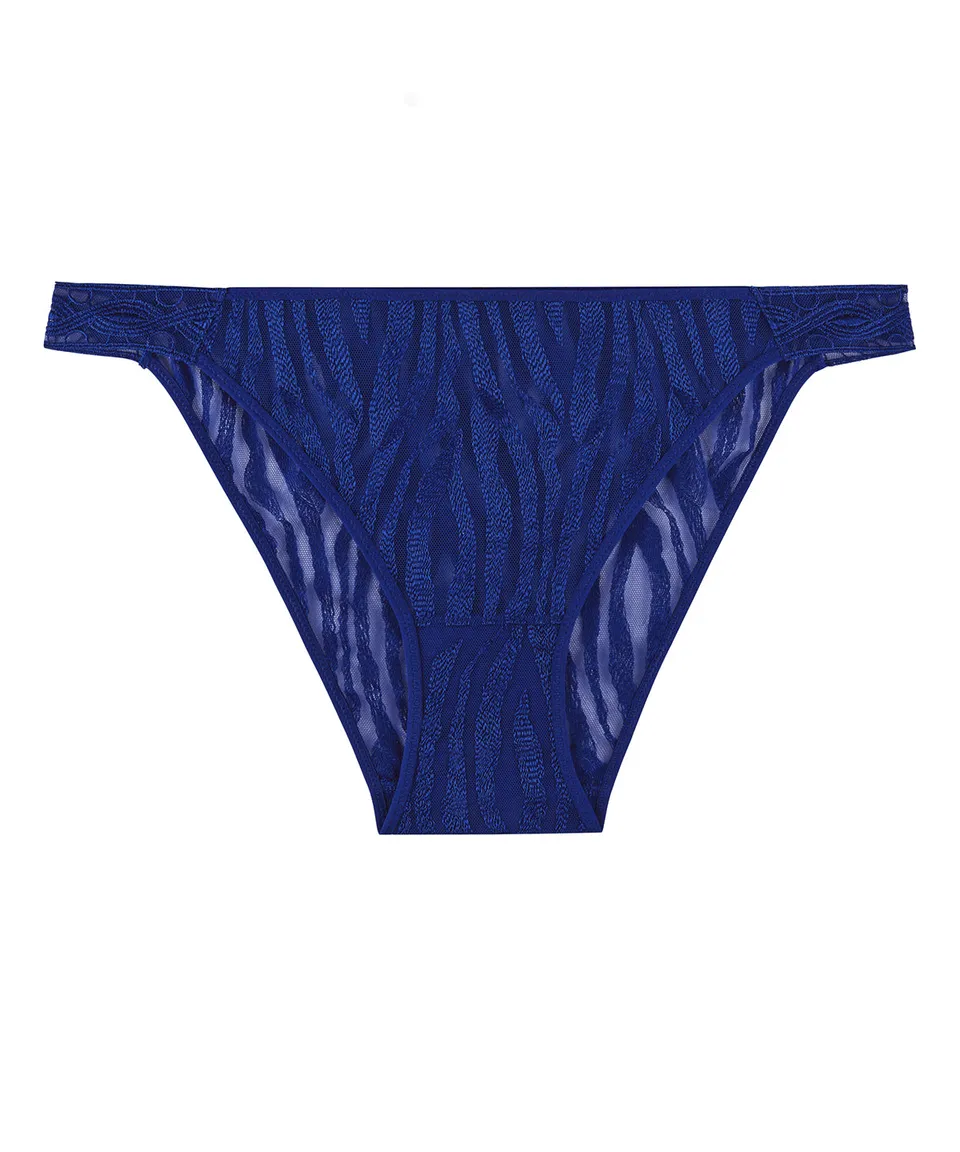 aubade-wild-pulse-culotte-taille-basse-blue-sensation image 1