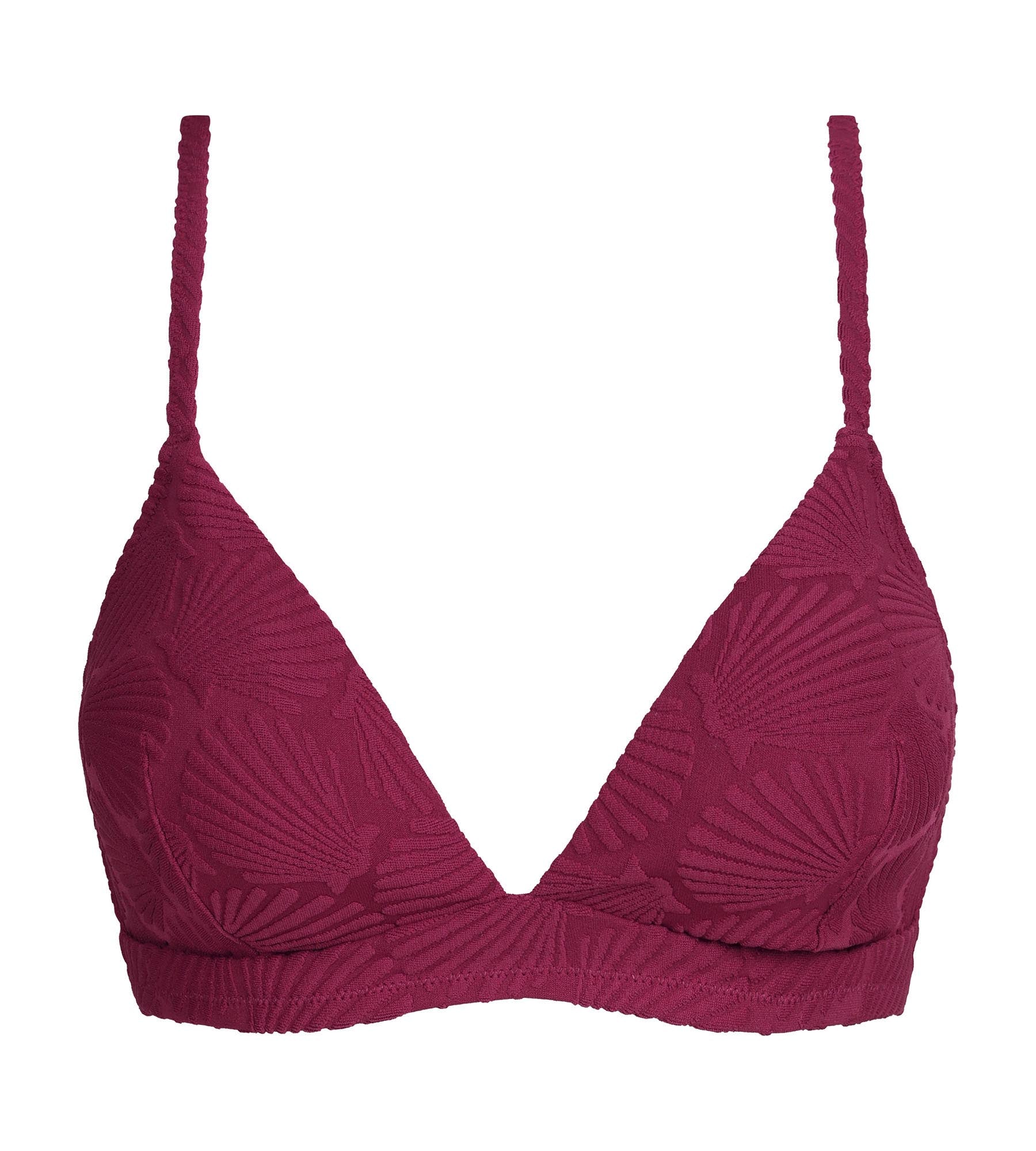 dim-swimwear-haut-de-maillot-triangle-motif-coquillage-rouge image 5
