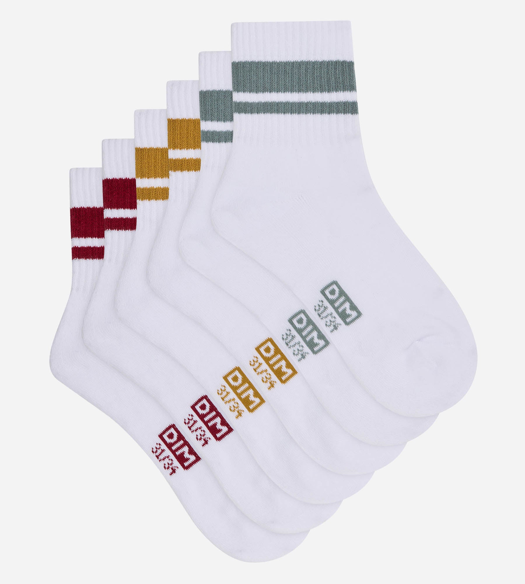 dim-ecodim-sport-lot-de-3-chaussettes-enfant-unisexe-coton image 2