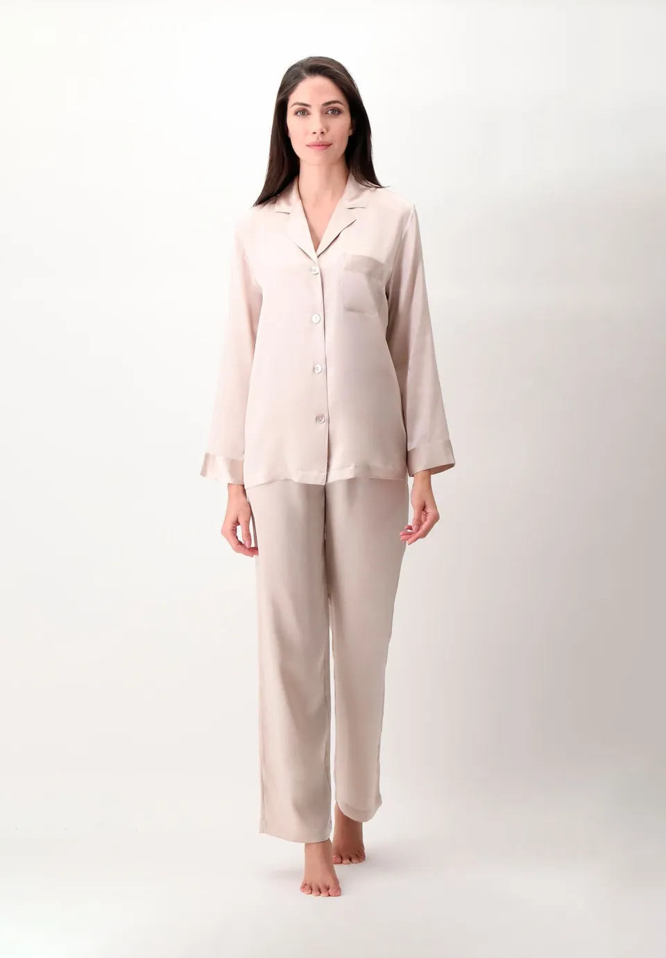cadolle-pyjama-soie-champagne image 1