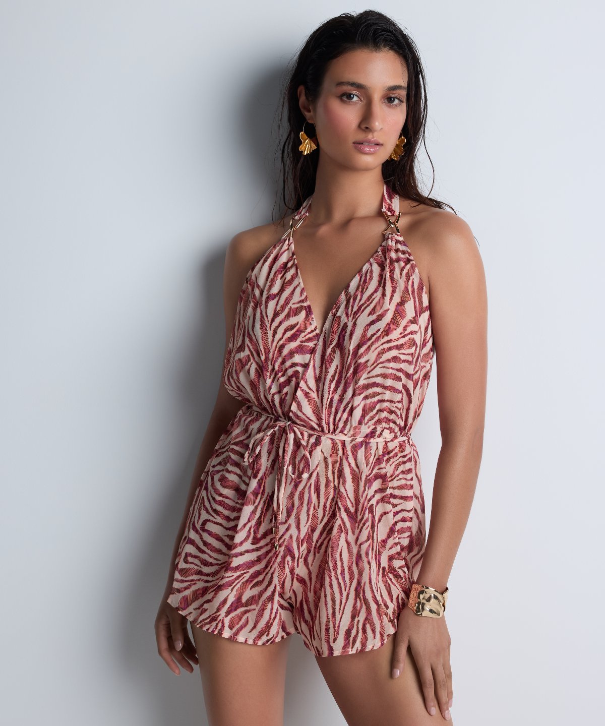 aubade-beach-walk-combishort-pink-tiger image 3