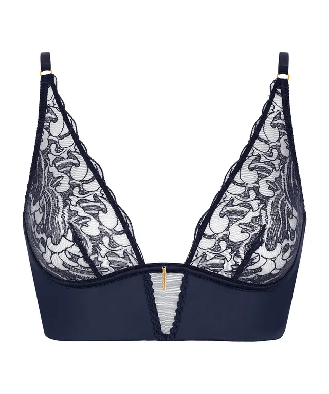 aubade-satin-memories-bralette-triangle-deep-sea image 1