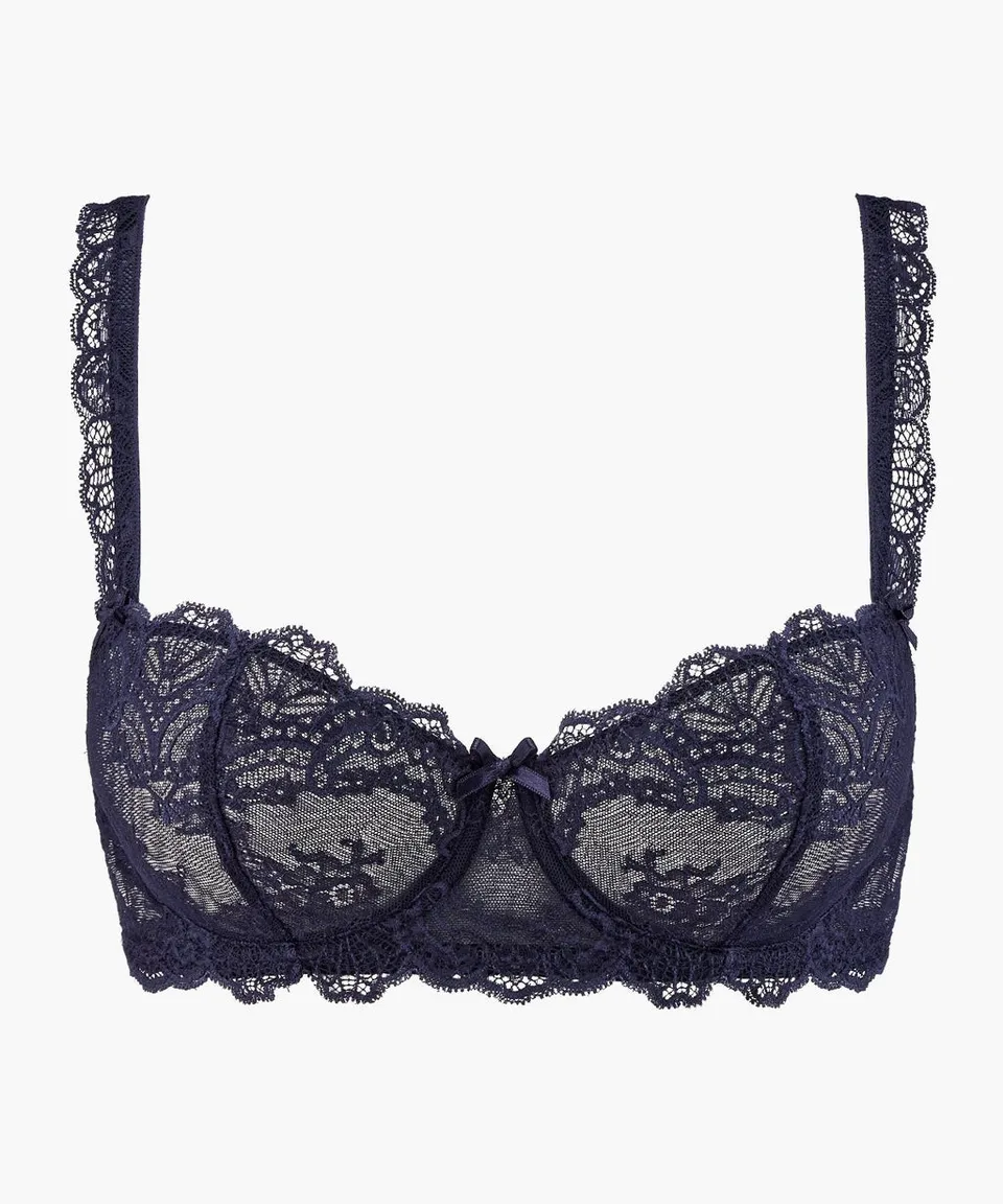 aubade-danse-des-sens-soutien-gorge-balconnet-bleu-evening-blue image 1